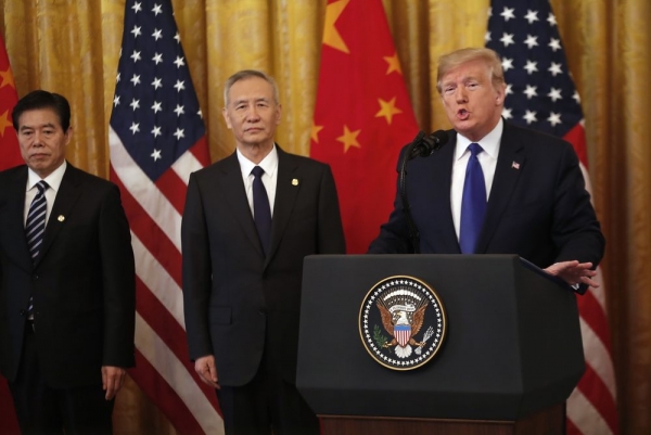 أمريكا والصين توقعان المرحلة الأولى من اتفاق التجارة