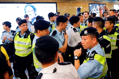 شرطة هونج كونج تطالب بحماية أفضل قبل المزيد من الاحتجاجات